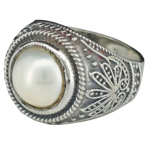 Pearl Sterling Silver Ring
