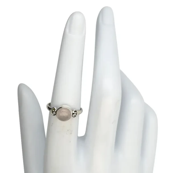 Rose Quartz Sterling Silver Ring