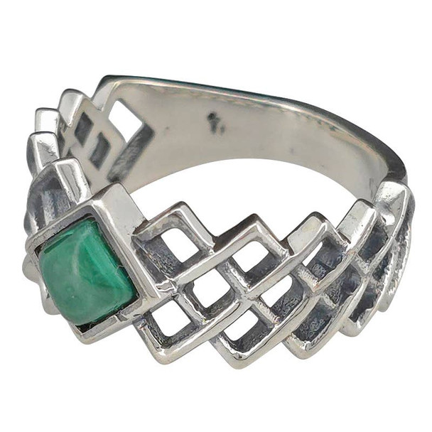 Malachite Sterling Silver Ring