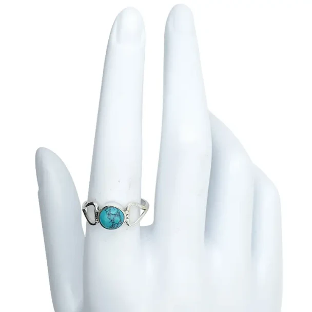Howlite Sterling Silver Ring