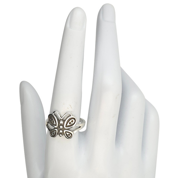 Sterling Silver Butterfly Ring