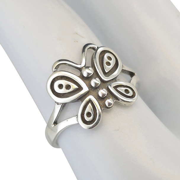 Sterling Silver Butterfly Ring