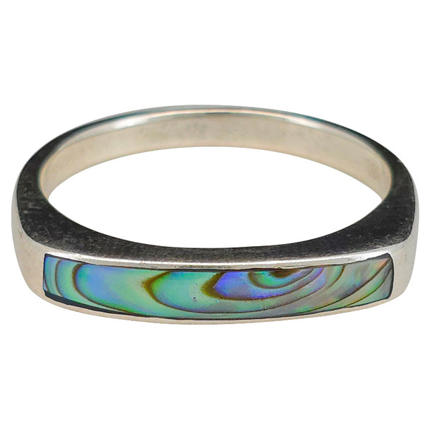 Abalone Inlay Sterling Silver Ring