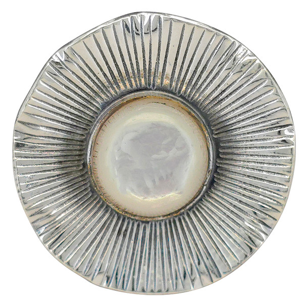 Pearl Floral Sterling Silver Ring