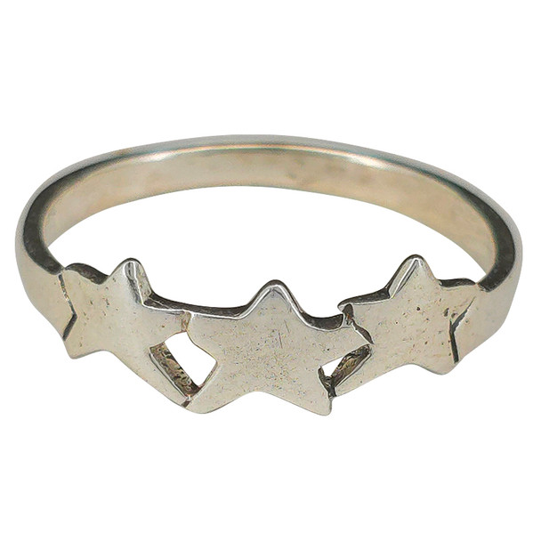 Star Cutout Sterling Silver Pinky Ring