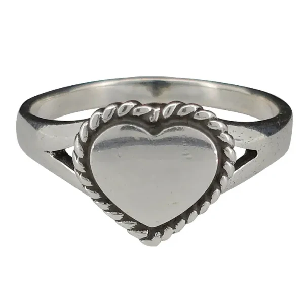 Sterling Silver Heart Ring 7611