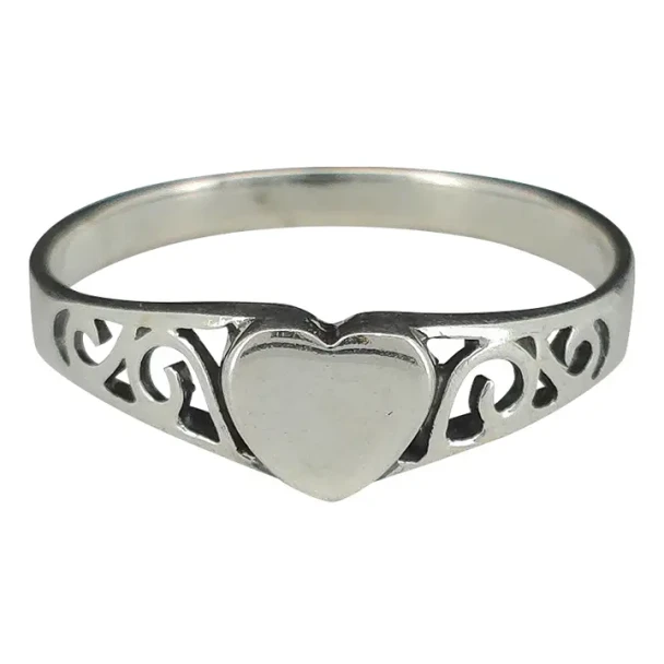 Sterling Silver Heart Ring (7612)