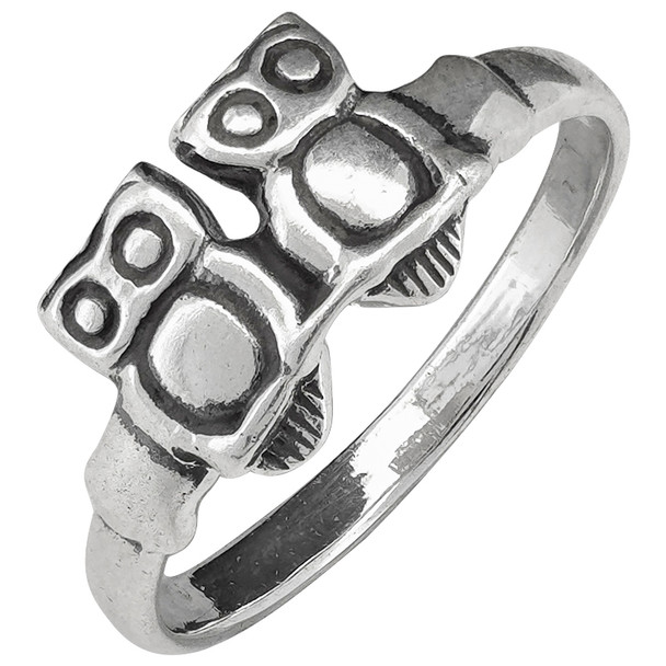 Owl Duo Sterling Silver Ring