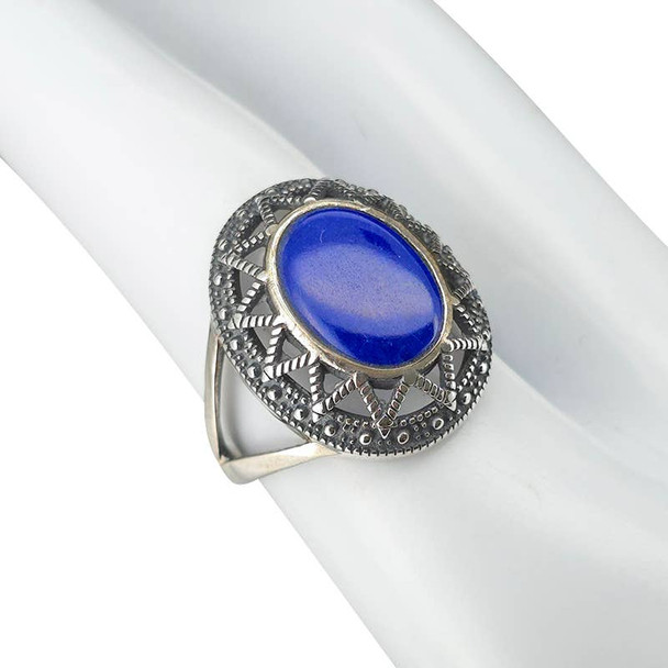 Lapis Sterling Silver Ring