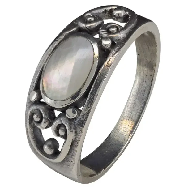 Mother of Pearl Sterling Silver Ring