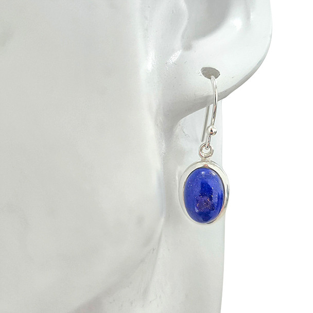 Lapis Sterling Silver Hook Earrings