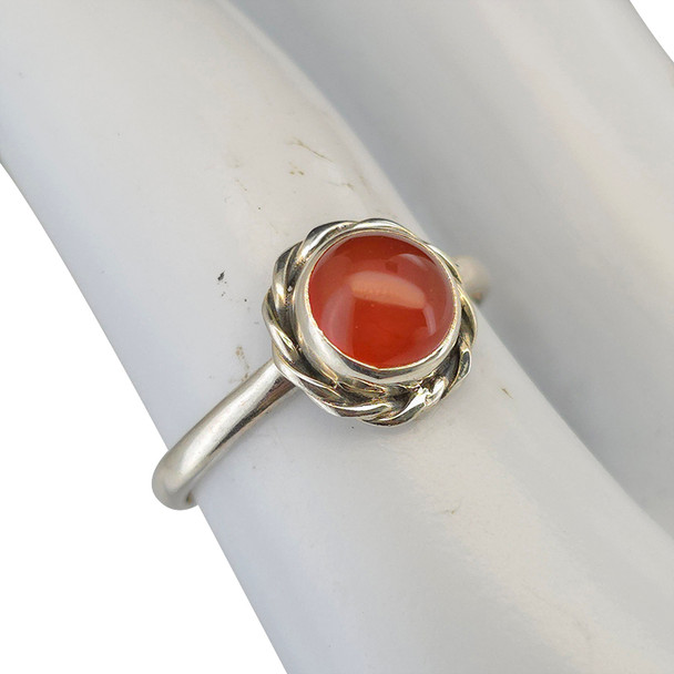 Red Onyx Sterling Silver Ring