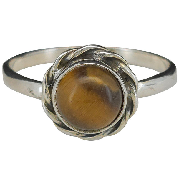 Tiger Eye Sterling Silver Ring
