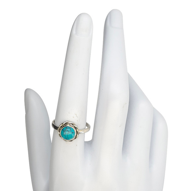 Howlite Sterling Silver Ring