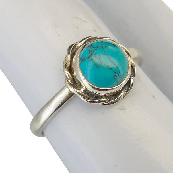Howlite Sterling Silver Ring