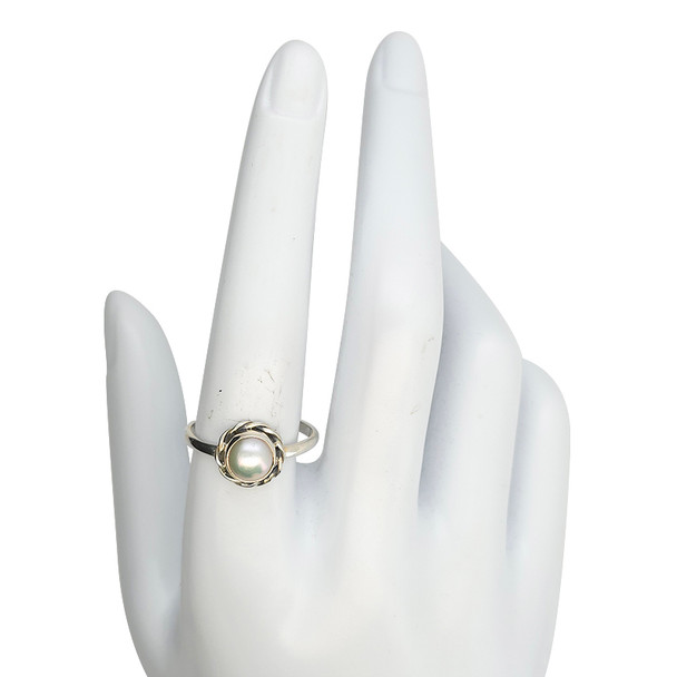 Pearl Sterling Silver Ring
