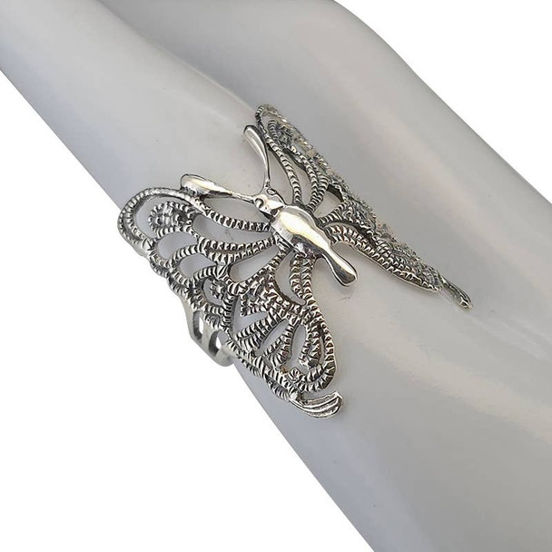 Sterling Silver Butterfly Ring