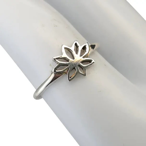 Lotus Sterling Silver Ring.