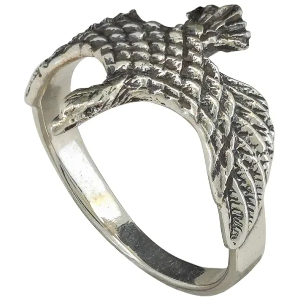 Sterling Silver Crane Ring