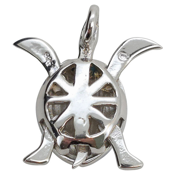 Opalite Turtle Sterling Silver Pendant