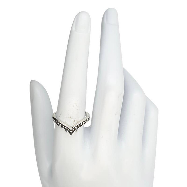 Sterling Silver Chevron Ring