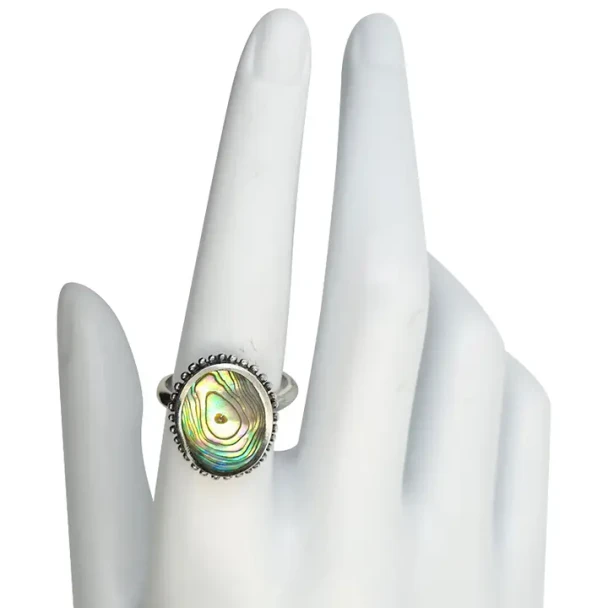 Abalone Shell Sterling Silver Ring