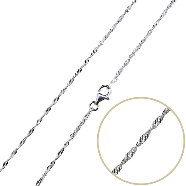 Italian Sterling Silver Chain 22''