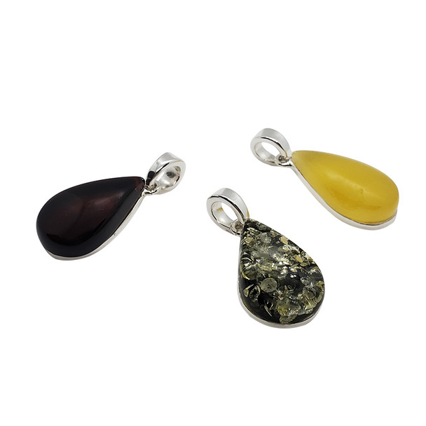 Butterscotch Amber Sterling Silver Pendant