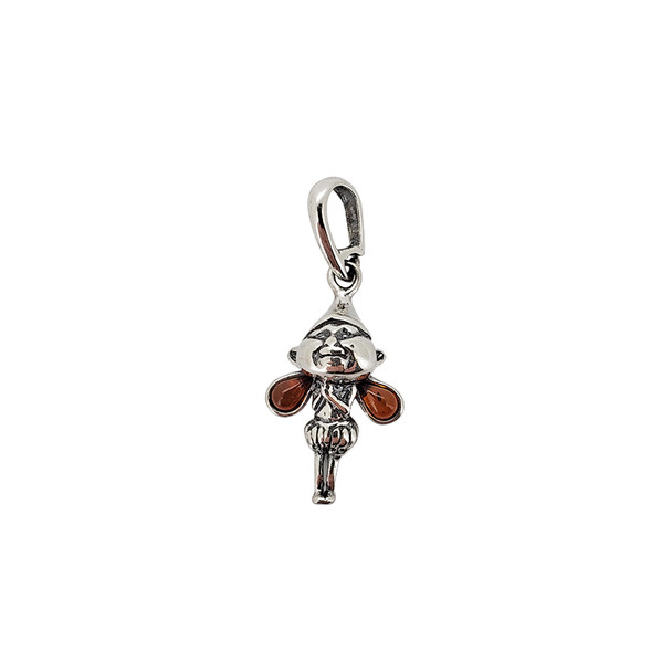 Fairy Cognac Amber Sterling Silver Pendant