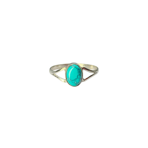 Howlite Stone Sterling Silver Ring