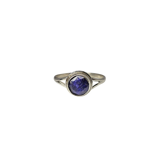 Composite Sapphire Sterling Silver Ring