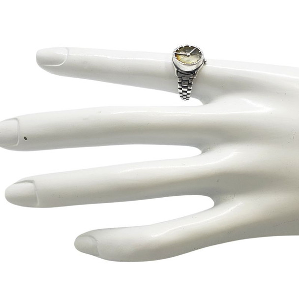 Citrine Amber Sterling Silver Watch Ring