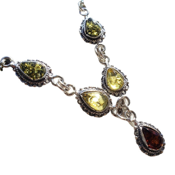 Multi-Color Amber Necklace