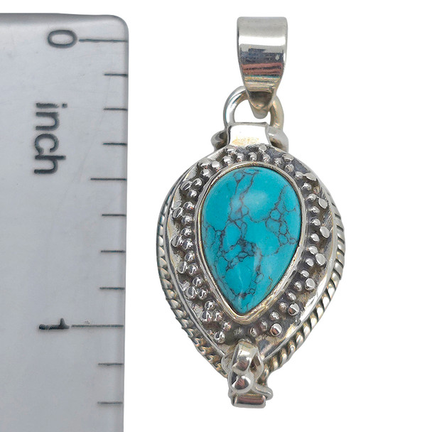 Howlite Stering Silver Locket Pendant