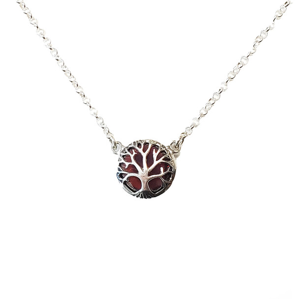 Cherry Amber "Tree Of Life" Necklace