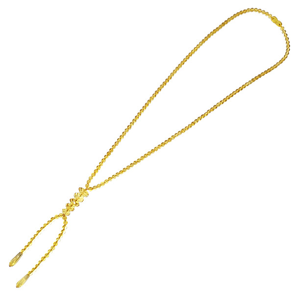 Citrine Amber Beaded Necklace 36‚Ä≥
