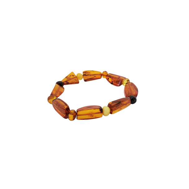 Multi-Color Amber¬† Stretch Bracelet