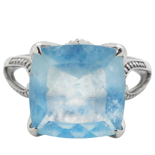 Aquamarine / Sterling Silver Ring