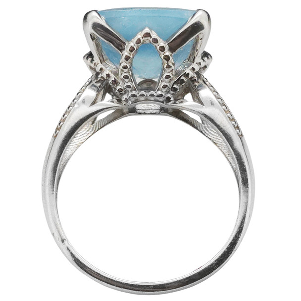 Aquamarine / Sterling Silver Ring