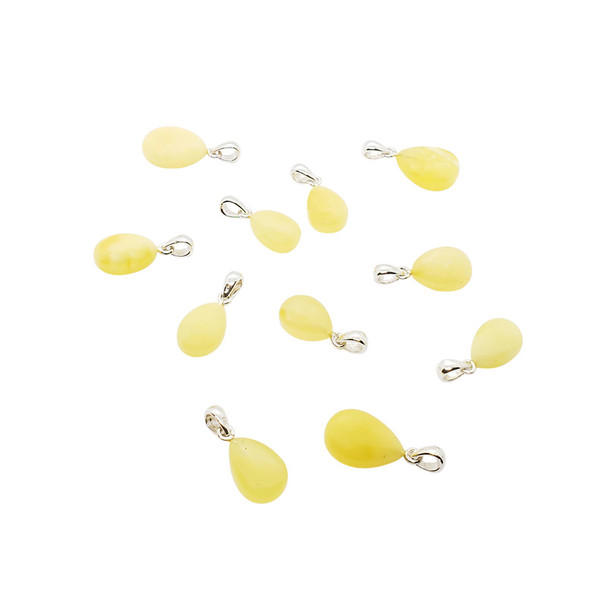 Butterscotch Amber Sterling Silver Drop Pendant