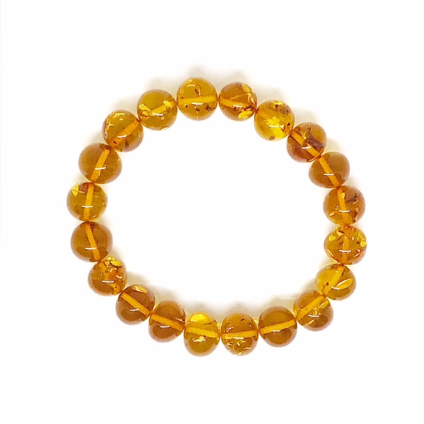 Cognac Amber Stretch Bracelet0