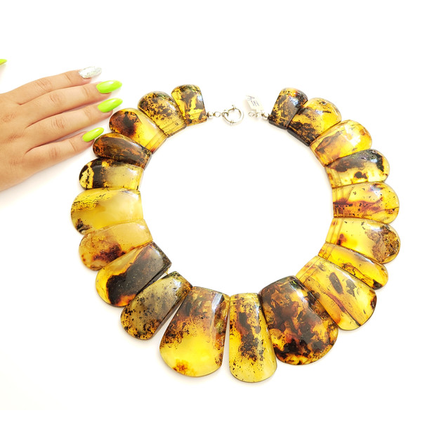 Baltic Amber Cleopatra Style Necklace