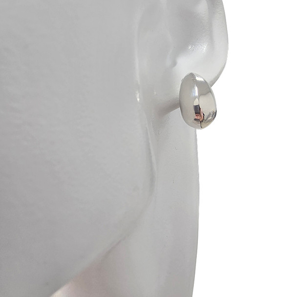 Teardrop Sterling Silver Stud Earrings