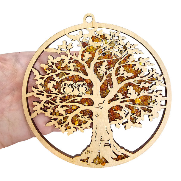 Tree Amber Suncatcher/Magnet