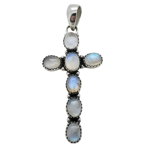 Moonstone Sterling Silver Cross/Pendant