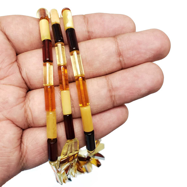 Natural Baltic Amber Cleopatra Necklace 18‚Ä≥