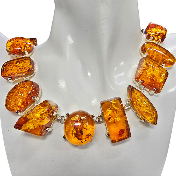 Cognac Amber Handmade Necklace