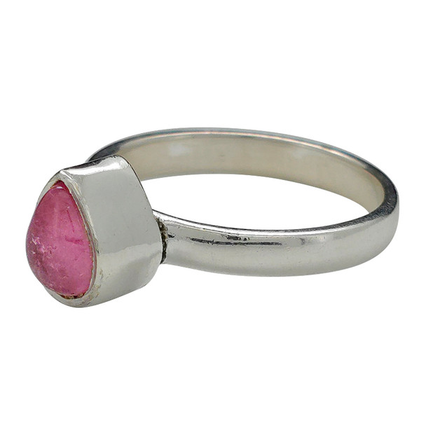 Tourmaline Teardrop Sterling Silver Ring