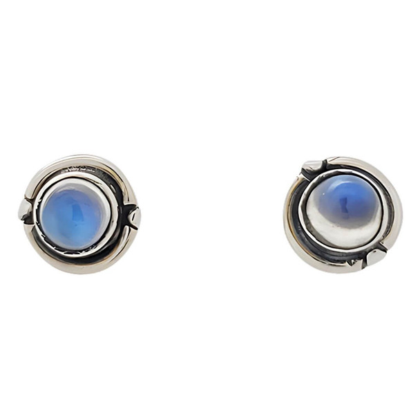 Moonstone Sterling Silver Stud Earrings ...