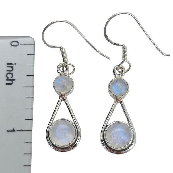 Moonstone Sterling Silver Dangle Earrings